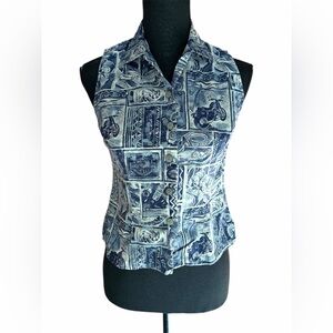 Vintage Harley Davidson Hawaii button down tank top
